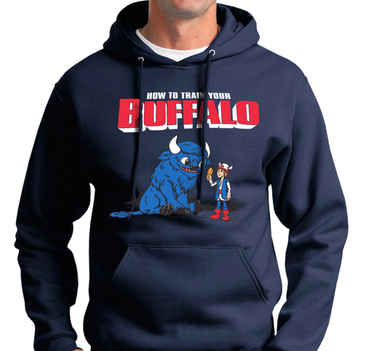 Sweatshirt Hoody, Heather Navy (50% cotton, 50% polyester)