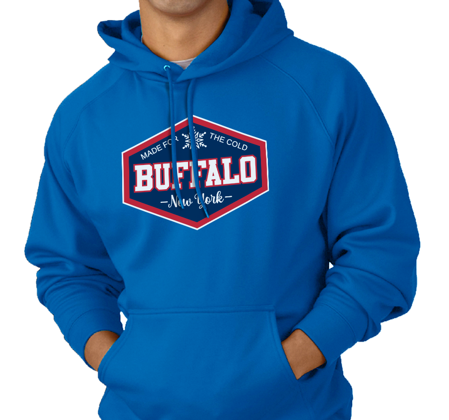 Sweatshirt Hoodie, Royal (50% cotton, 50% polyester)