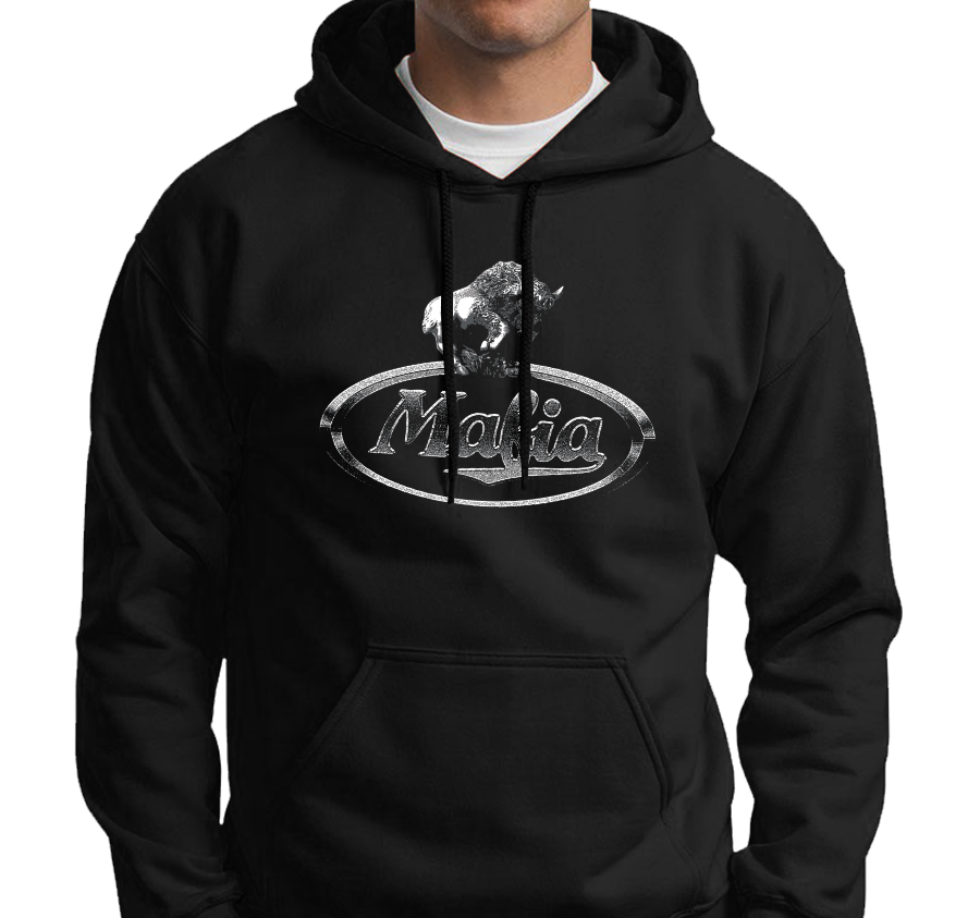 Sweatshirt Hoody, Black (50% cotton, 50% polyester)