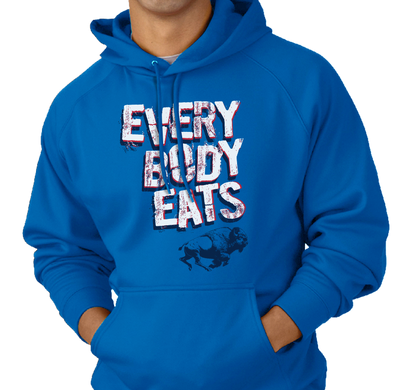 Sweatshirt Hoody, Royal (50% cotton, 50% polyester)