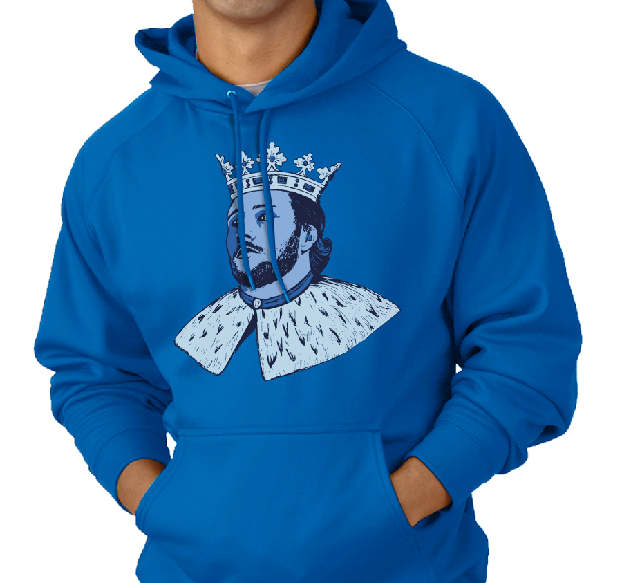 Sweatshirt Hoody, Royal (50% cotton, 50% polyester)