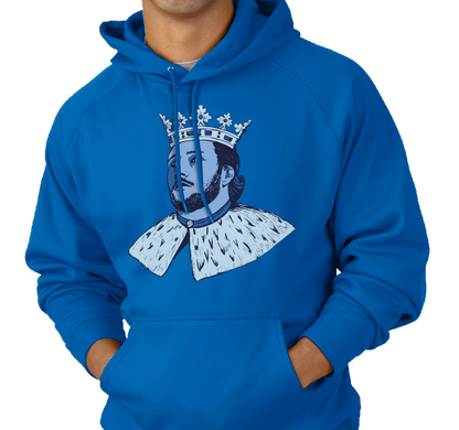 Sweatshirt Hoody, Royal (50% cotton, 50% polyester)