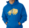 Sweatshirt Hoodie, Royal Blue (50% cotton, 50% polyester)