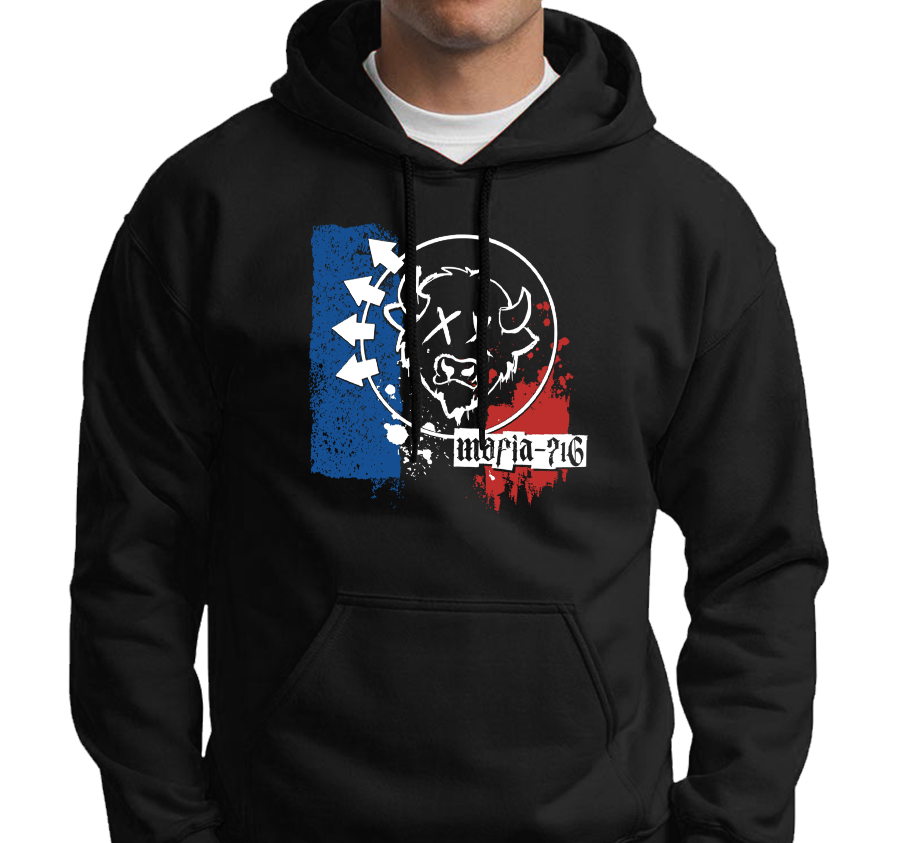 Sweatshirt Hoody, Black (50% cotton, 50% polyester)