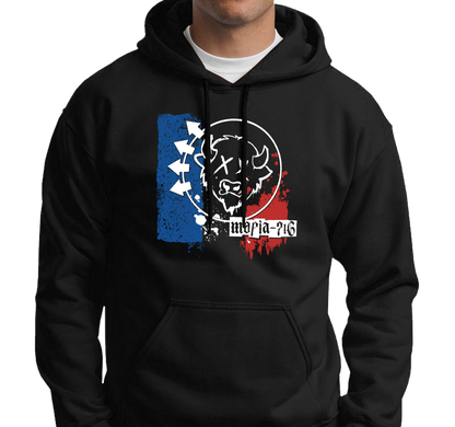 Sweatshirt Hoody, Black (50% cotton, 50% polyester)