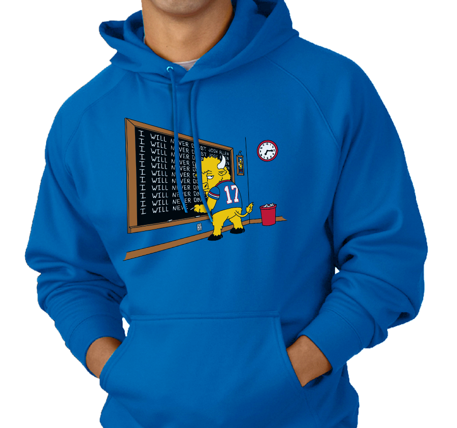 Sweatshirt Hoody, Royal (50% cotton, 50% polyester)