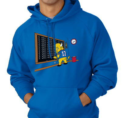 Sweatshirt Hoody, Royal (50% cotton, 50% polyester)