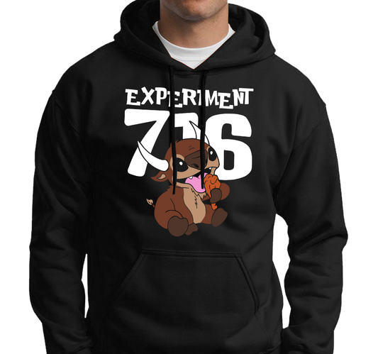 Sweatshirt Hoody, Black (50% cotton, 50% polyester)