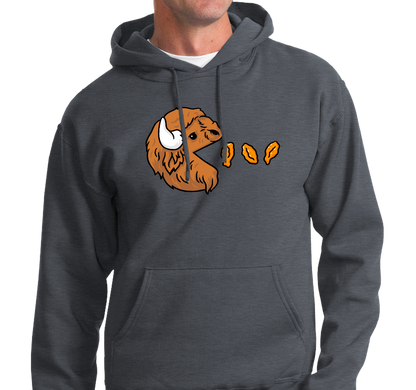 Sweatshirt Hoody, Black Heather (50% cotton, 50% polyester)