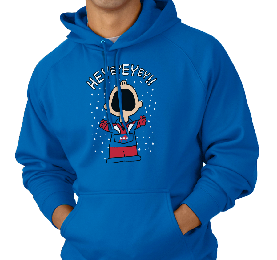 Sweatshirt Hoody, Royal (50% cotton, 50% polyester)