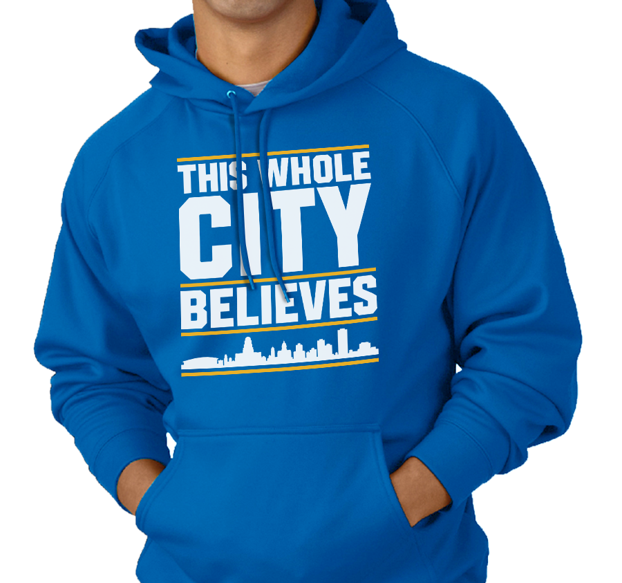 Sweatshirt Hoody, Royal (50% cotton, 50% polyester)