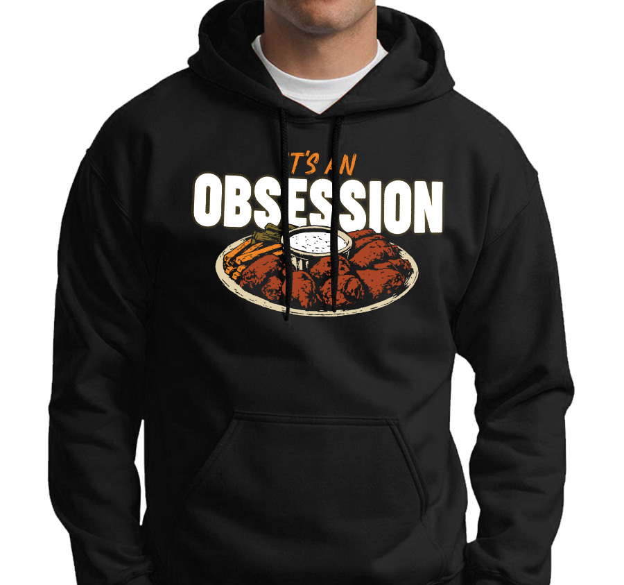 Sweatshirt Hoody, Black (50% cotton, 50% polyester)