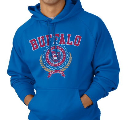 Sweatshirt Hoodie, Royal (50% cotton, 50% polyester)