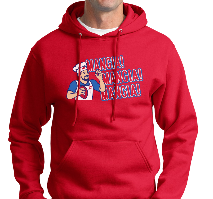 Sweatshirt Hoody, Red (50% cotton, 50% polyester)