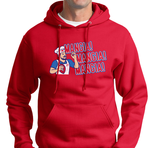 Sweatshirt Hoody, Red (50% cotton, 50% polyester)