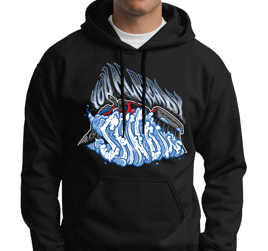 Sweatshirt Hoody, Black (50% cotton, 50% polyester)