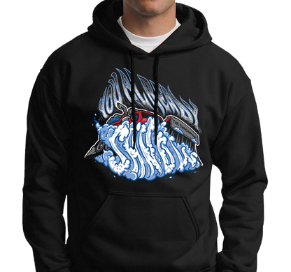 Sweatshirt Hoody, Black (50% cotton, 50% polyester)