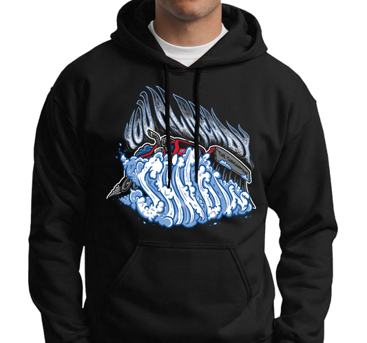 Sweatshirt Hoody, Black (50% cotton, 50% polyester)