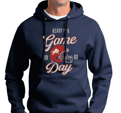 Sweatshirt Hoody, Heather Navy (50% cotton, 50% polyester)