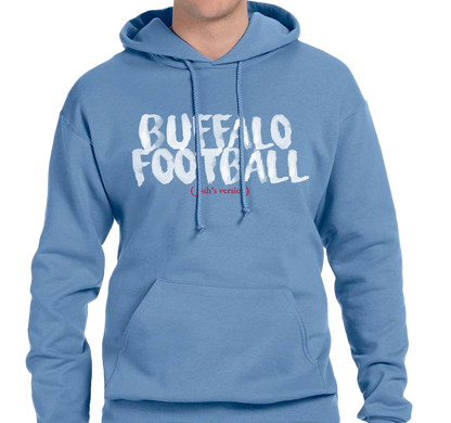 Sweatshirt Hoody, Carolina Blue (50% cotton, 50% polyester)