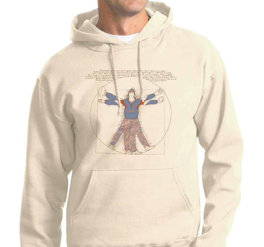 Sweatshirt Hoodie, Sandstone (50% cotton, 50% polyester)