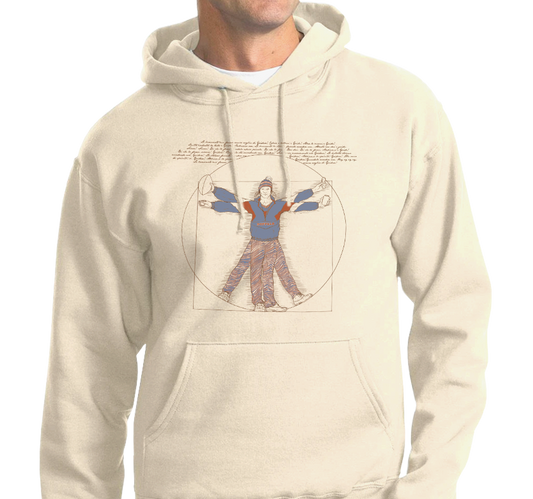 Sweatshirt Hoodie, Sandstone (50% cotton, 50% polyester)