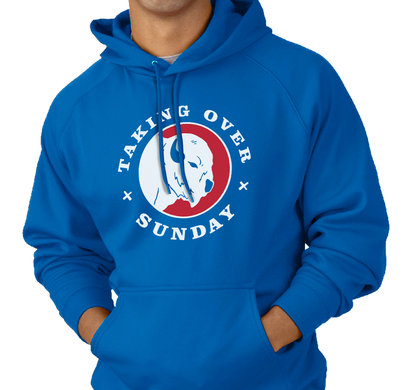 Sweatshirt Hoody, Royal (50% cotton, 50% polyester)