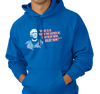 Special Edition: "Where Else Would You Rather Be Than Right Here, Right Now?"™ Sweatshirt Hoody, Unisex, Royal Blue (50% cotton, 50% polyester)
