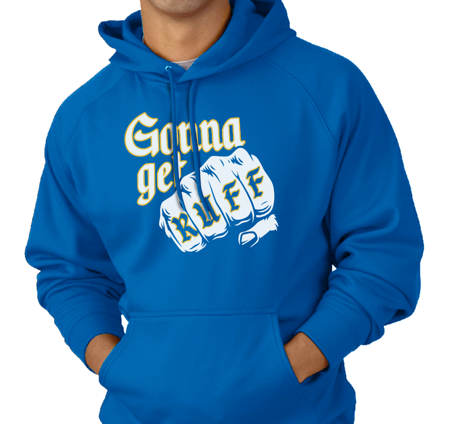 Sweatshirt Hoody, Royal (50% cotton, 50% polyester)