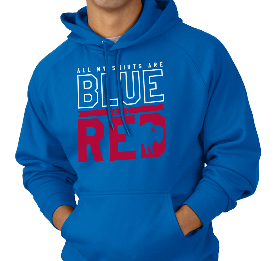 Sweatshirt Hoody, Royal (50% cotton, 50% polyester)