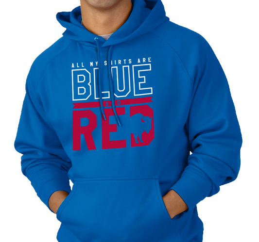 Sweatshirt Hoody, Royal (50% cotton, 50% polyester)