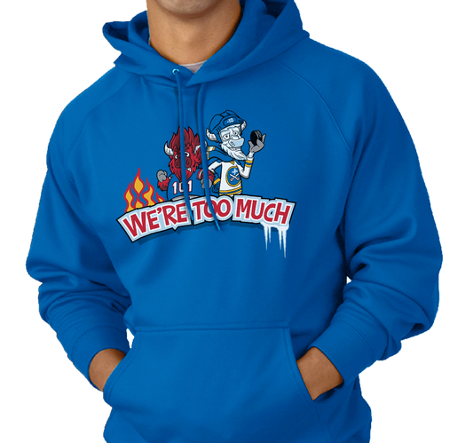 Sweatshirt Hoodie, Royal (50% cotton, 50% polyester)