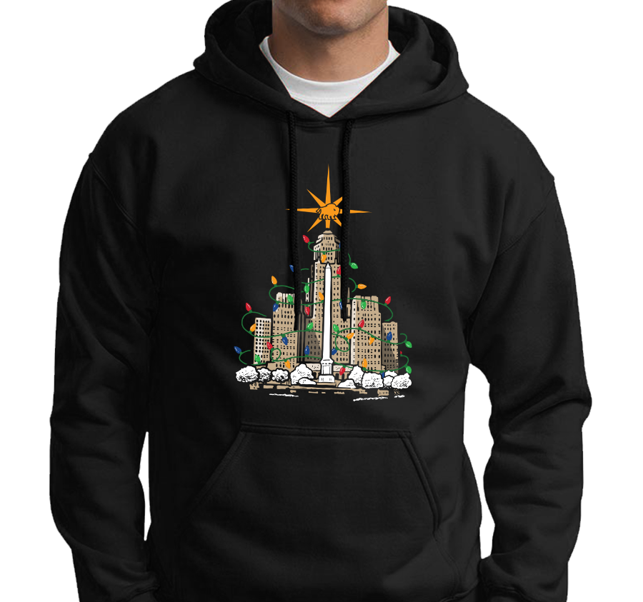 Sweatshirt Hoody, Black (50% cotton, 50% polyester)