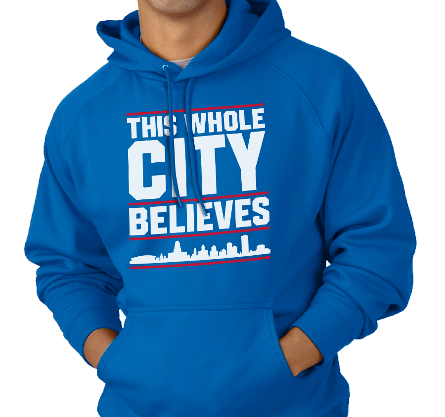 Sweatshirt Hoody, Royal (50% cotton, 50% polyester)