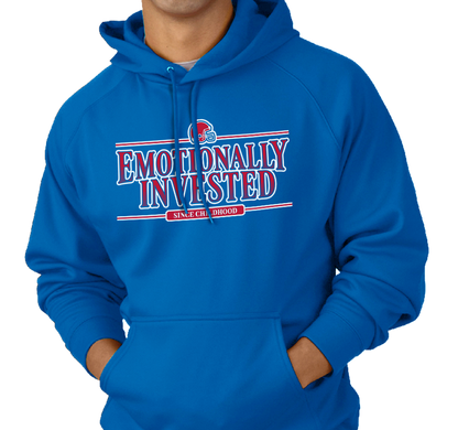 Sweatshirt Hoody, Royal (50% cotton, 50% polyester)