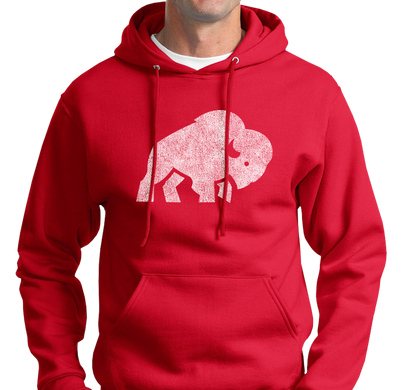 Sweatshirt Hoody, Red (50% cotton, 50% polyester)