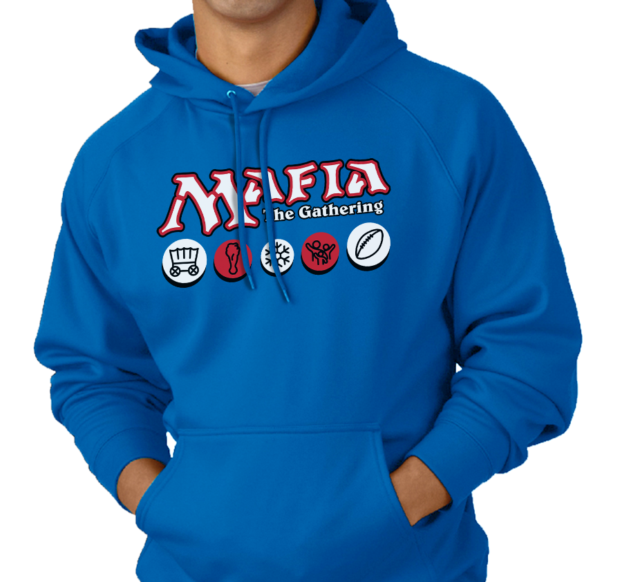 Sweatshirt Hoody, Royal (50% cotton, 50% polyester)