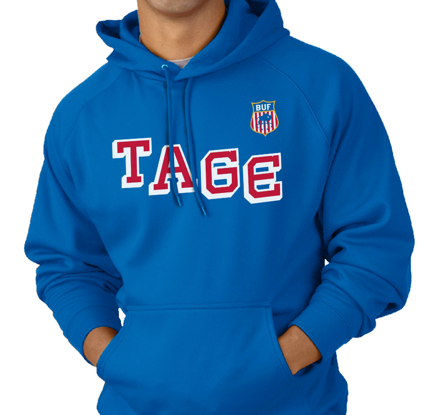 Sweatshirt Hoody, Royal (50% cotton, 50% polyester)