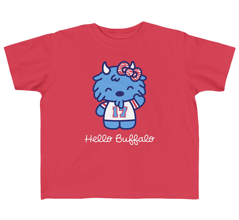 "Hello Buffalo" Toddler T-Shirt (Red)