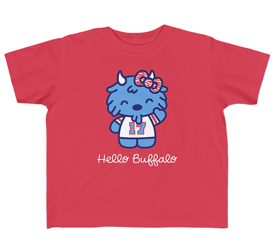 "Hello Buffalo" Toddler T-Shirt (Red)