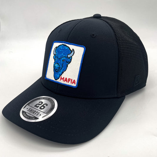 Dome Hats III-200F Trucker, Black Mesh (97% polyester, 3% elastane)