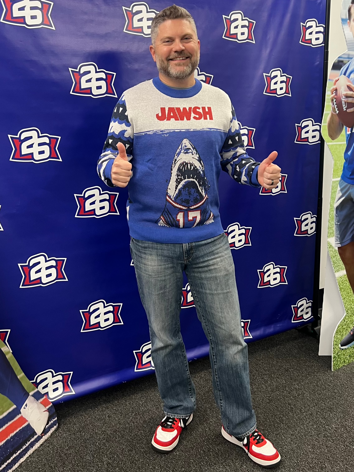 "JAWSH" Knitted Ugly Sweater