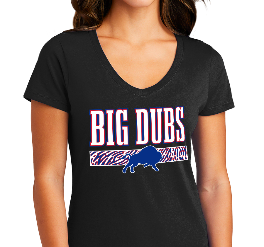 Ladies V-Neck, Black (100% cotton)