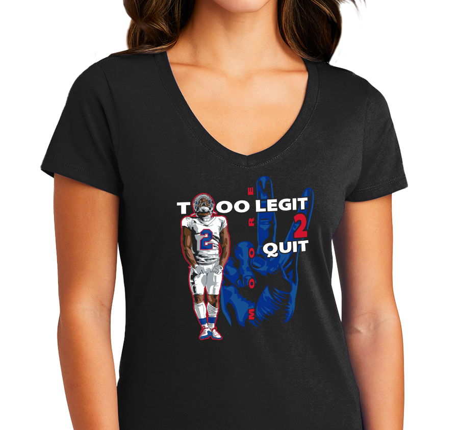 Ladies V-Neck, Black (100% cotton)