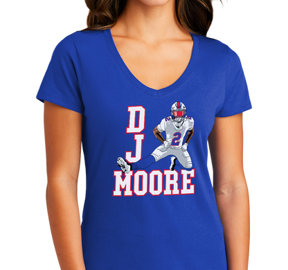 Ladies V-Neck, Royal (100% cotton)
