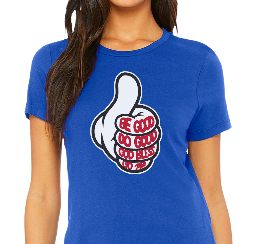 Ladies T-Shirt, Royal (100% cotton)