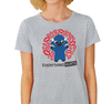 Ladies T-Shirt, Heather Gray (90% cotton, 10% polyester)