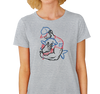 Ladies T-Shirt, Heather Gray (100% Cotton)
