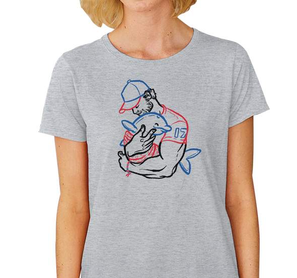 Ladies T-Shirt, Heather Gray (100% Cotton)