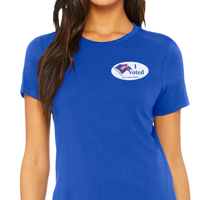 Ladies T-Shirt, Royal (100% cotton)